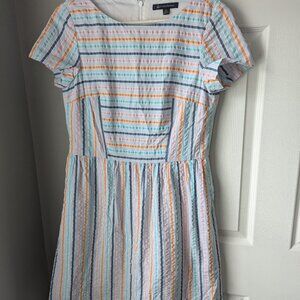 BROOKS BROTHERS PREPPY SEERSUCKER DRESS Size 10